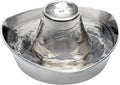PetSafe Seaside Stainless Steel Cat Water Fountain – 60 oz