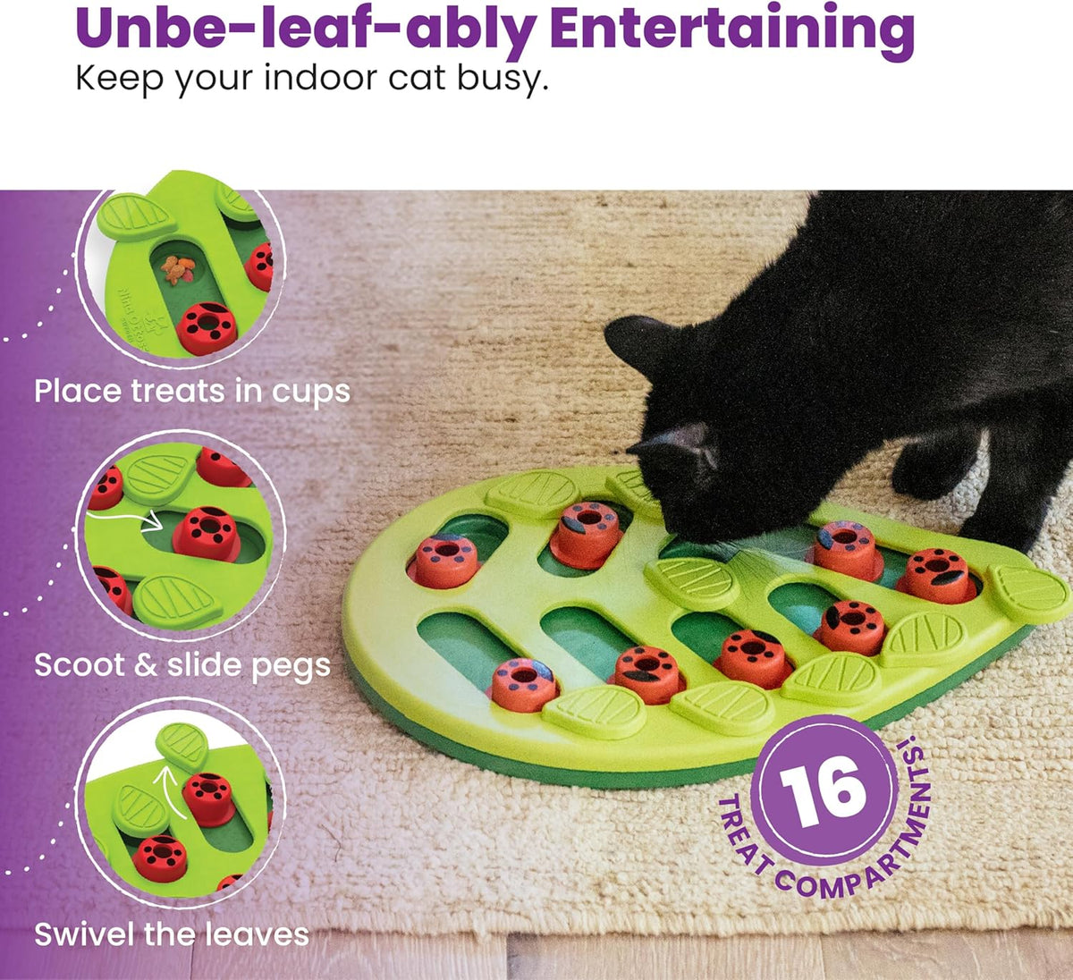 CATSTAGES BUGGIN' OUT PUZZLE & PLAY CAT TOY - LEVEL 2