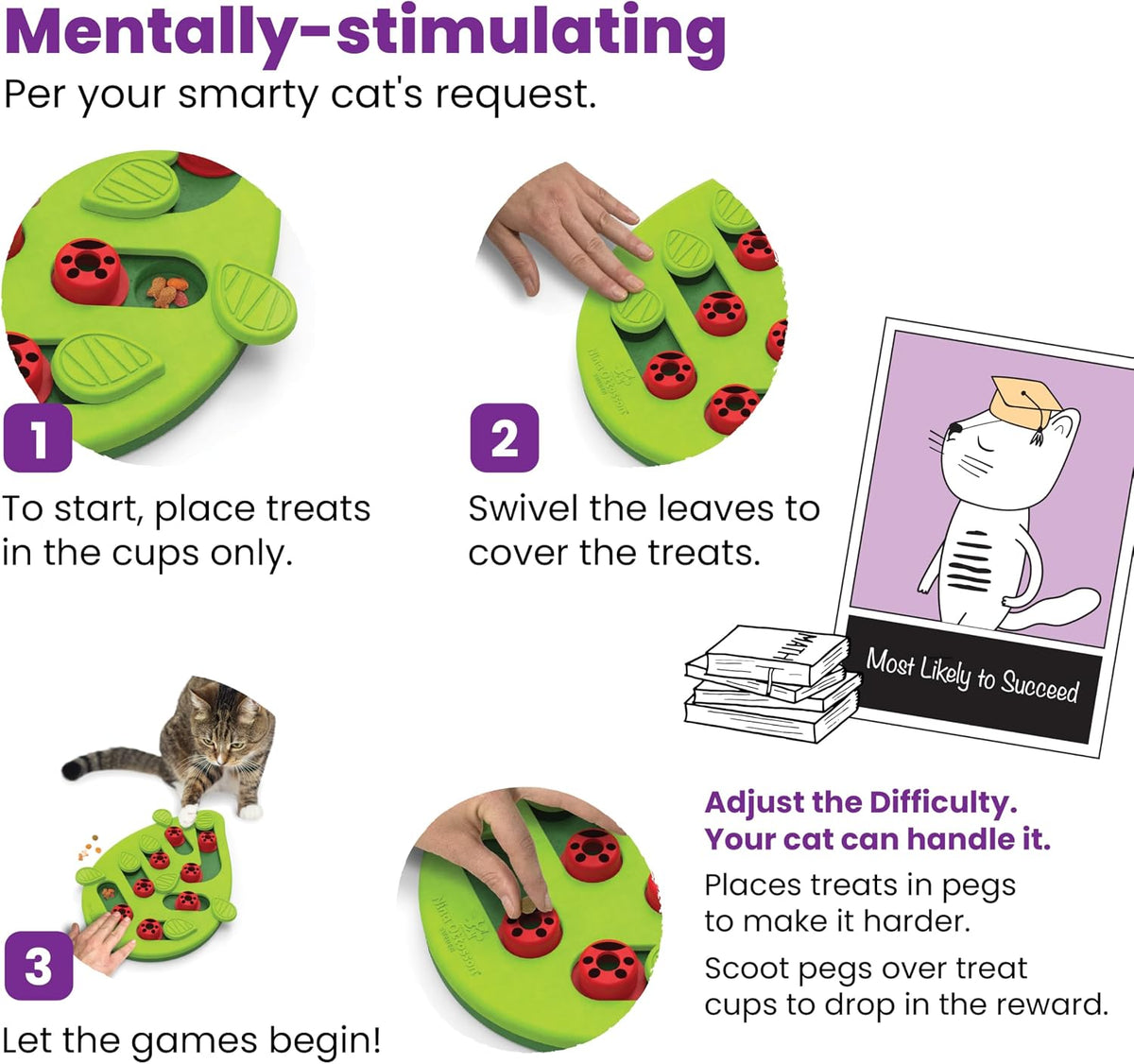 CATSTAGES BUGGIN' OUT PUZZLE & PLAY CAT TOY - LEVEL 2