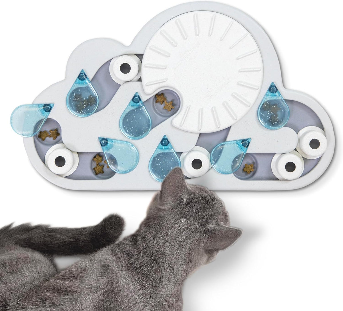 CATSTAGES RAINY DAY PUZZLE & PLAY CAT TOY - LEVEL 3