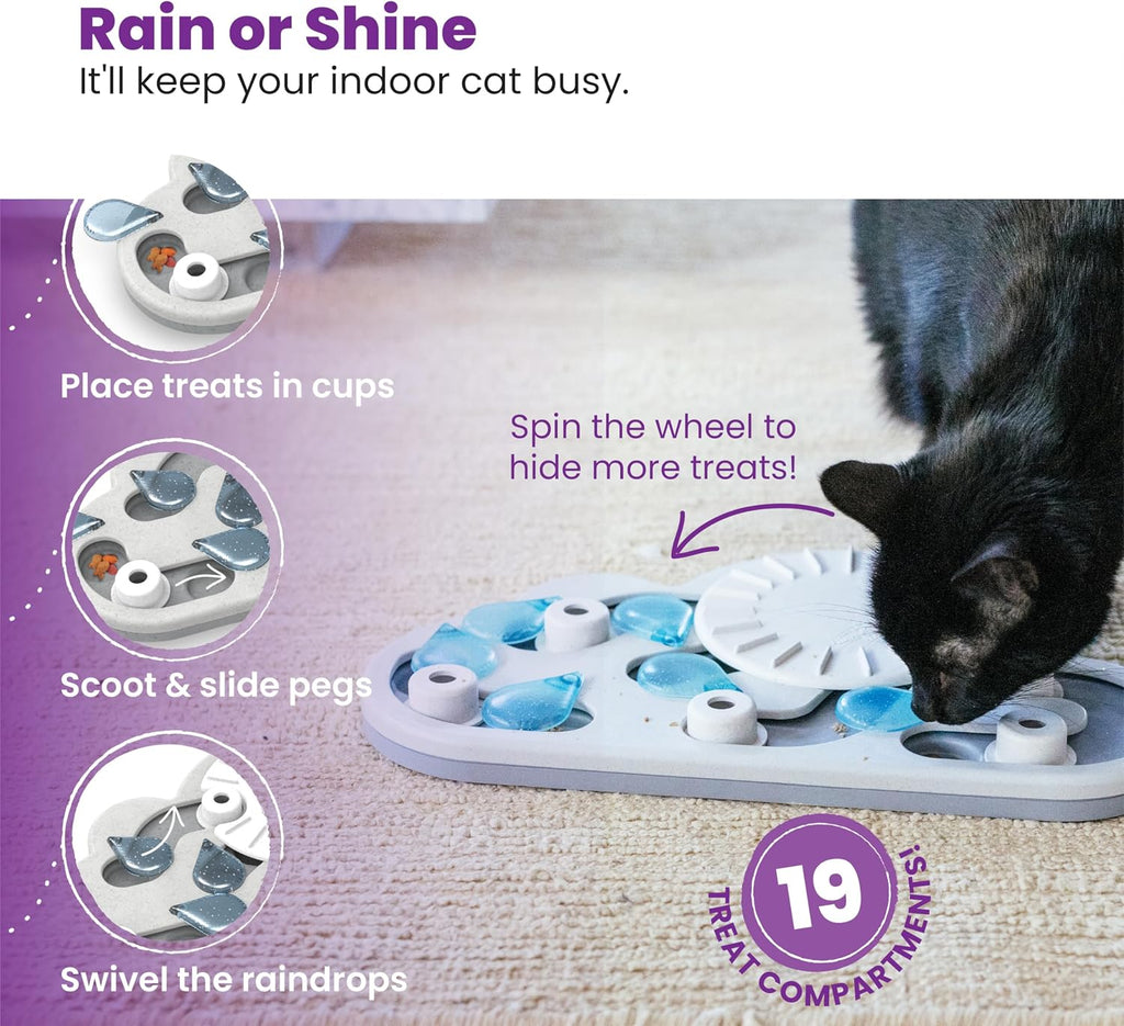 CATSTAGES RAINY DAY PUZZLE & PLAY CAT TOY - LEVEL 3